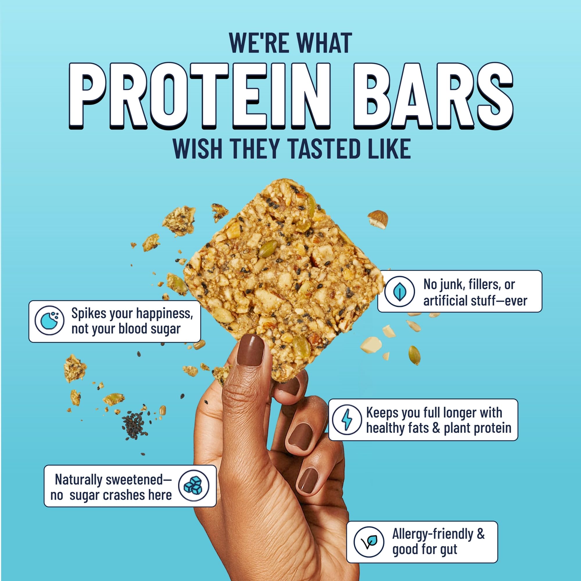 The YES Bar French Sea Salt crystals detail adds savory notes.