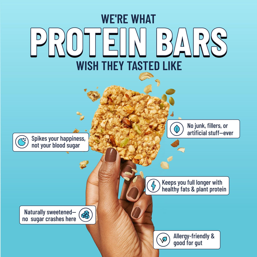 Nuts and seeds blend showing almonds, cashews, macadamias for protein-rich texture.