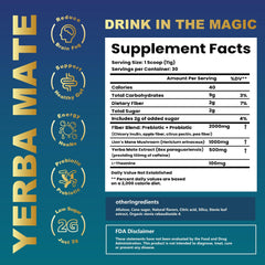 THEANECHO Yerba Mate Peach Mango Tea bottle front showcases refreshing energy without crash.