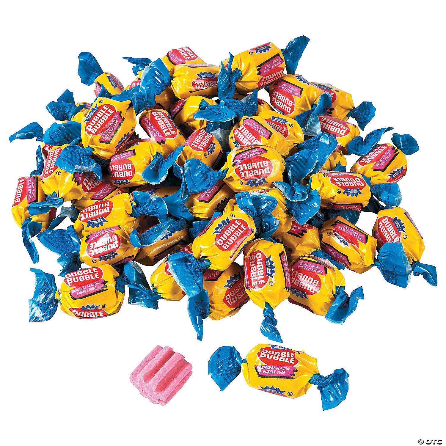TheCandyCo Dubble Bubble bulk case offering long-lasting flavor and bubbles.