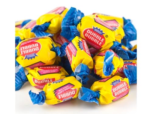 TheCandyCo Dubble Bubble original piece wrapped individually for easy sharing.