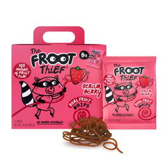 The FROOT Thief Strawberry Real Fruit Whips pack provides a tasty, fruit-forward snack for kids.