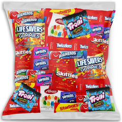 The LakeHouse mixed candy bag front view, vibrant assortment for events and party favors.