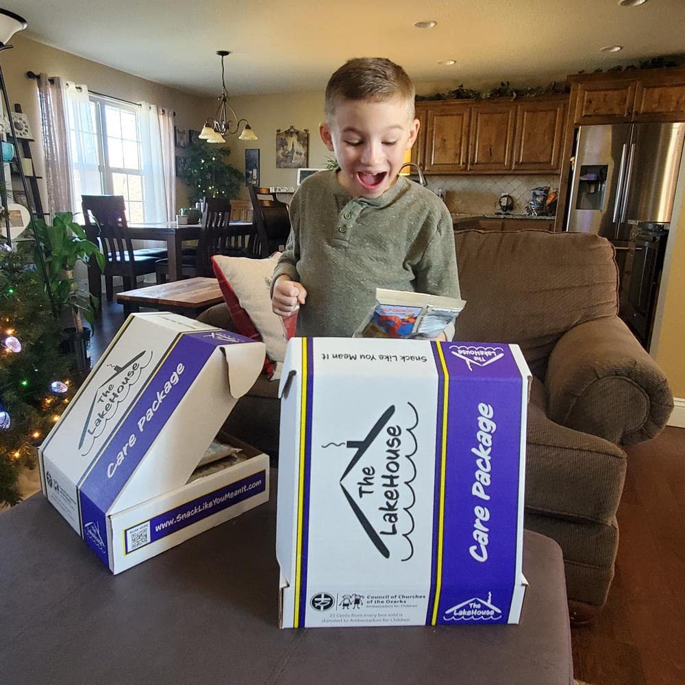 The LakeHouse care package gift box ready for gifting