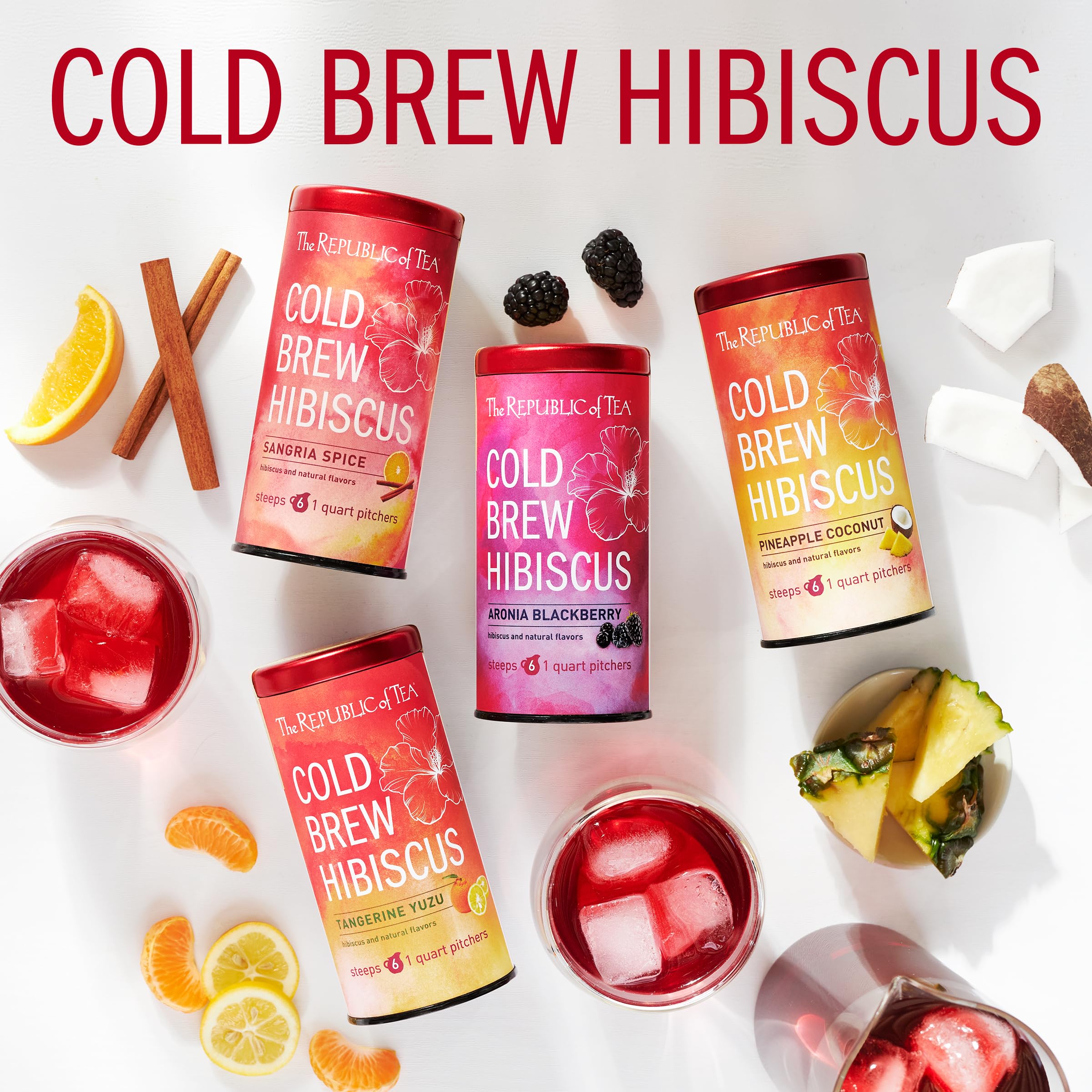 Ingredients: hibiscus, apple, chicory, yuzu, tangerine, orange peel.