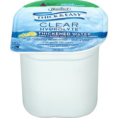 Thick & Easy Hydrolyte water with electrolytes image highlights clear thickened texture