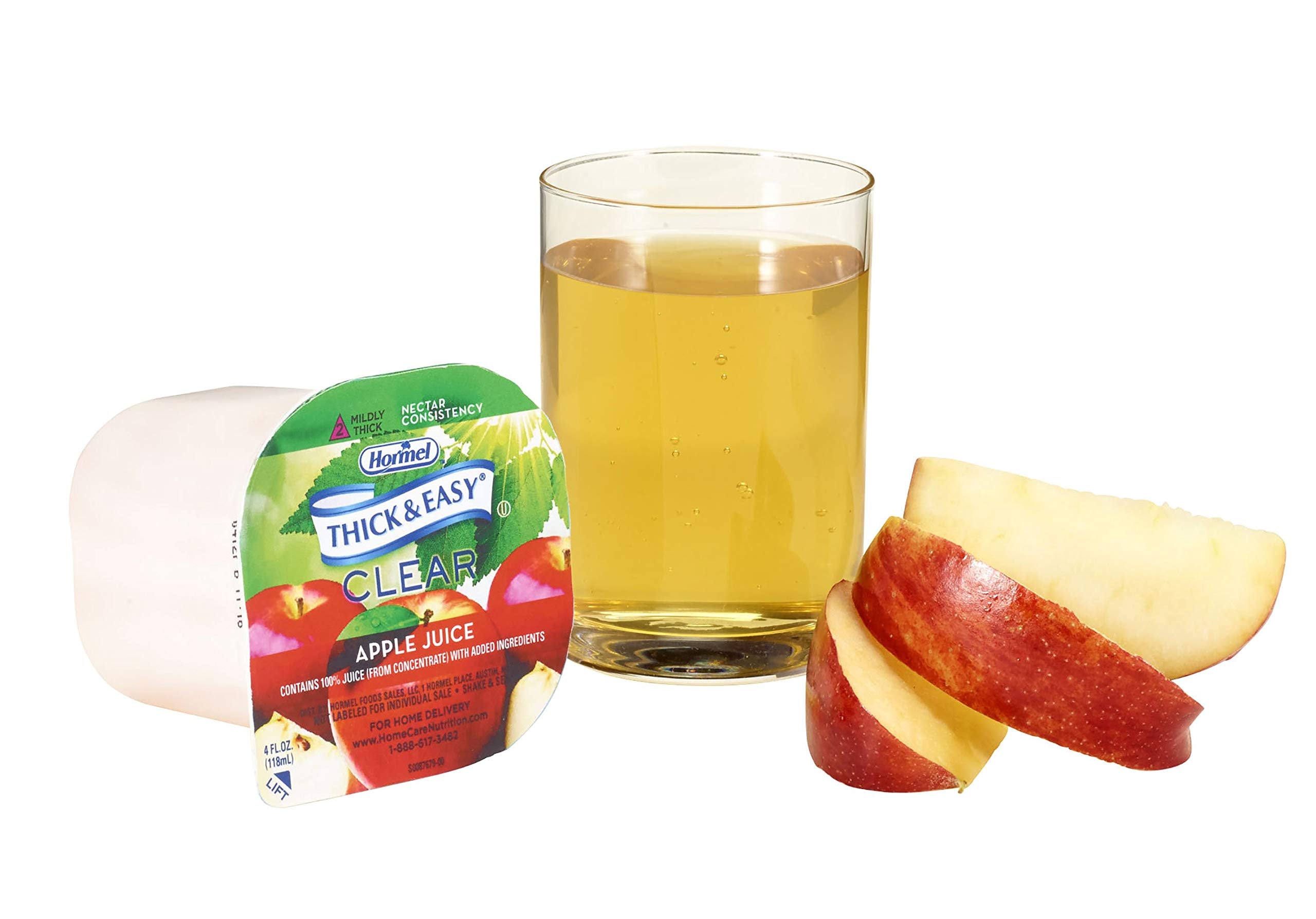 Thick & Easy vitamin-c-apple-juice 4oz cup with a daily nutrient boost.