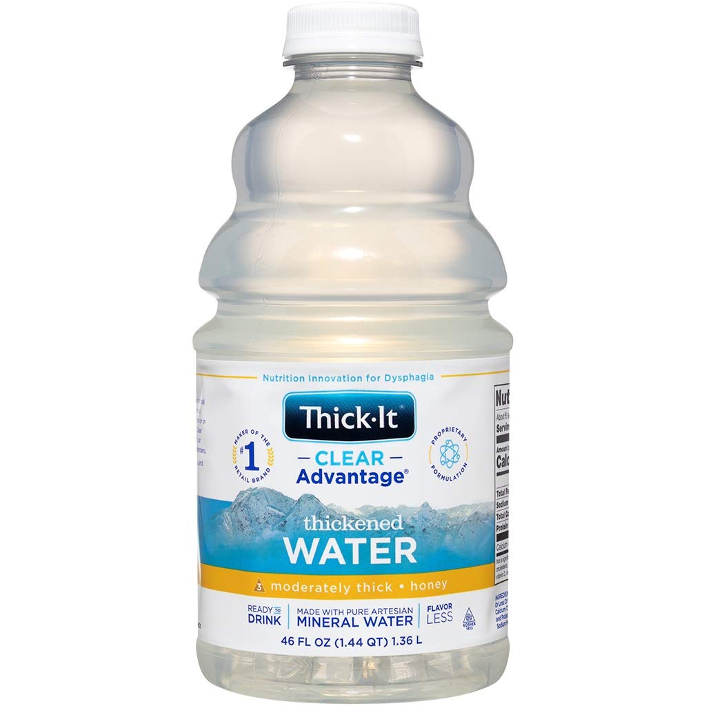 Thick-It Clear Advantage bottle front view for on-the-go hydration.