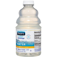 Thick-It Clear Advantage bottle label close-up showing sugar-free formula.