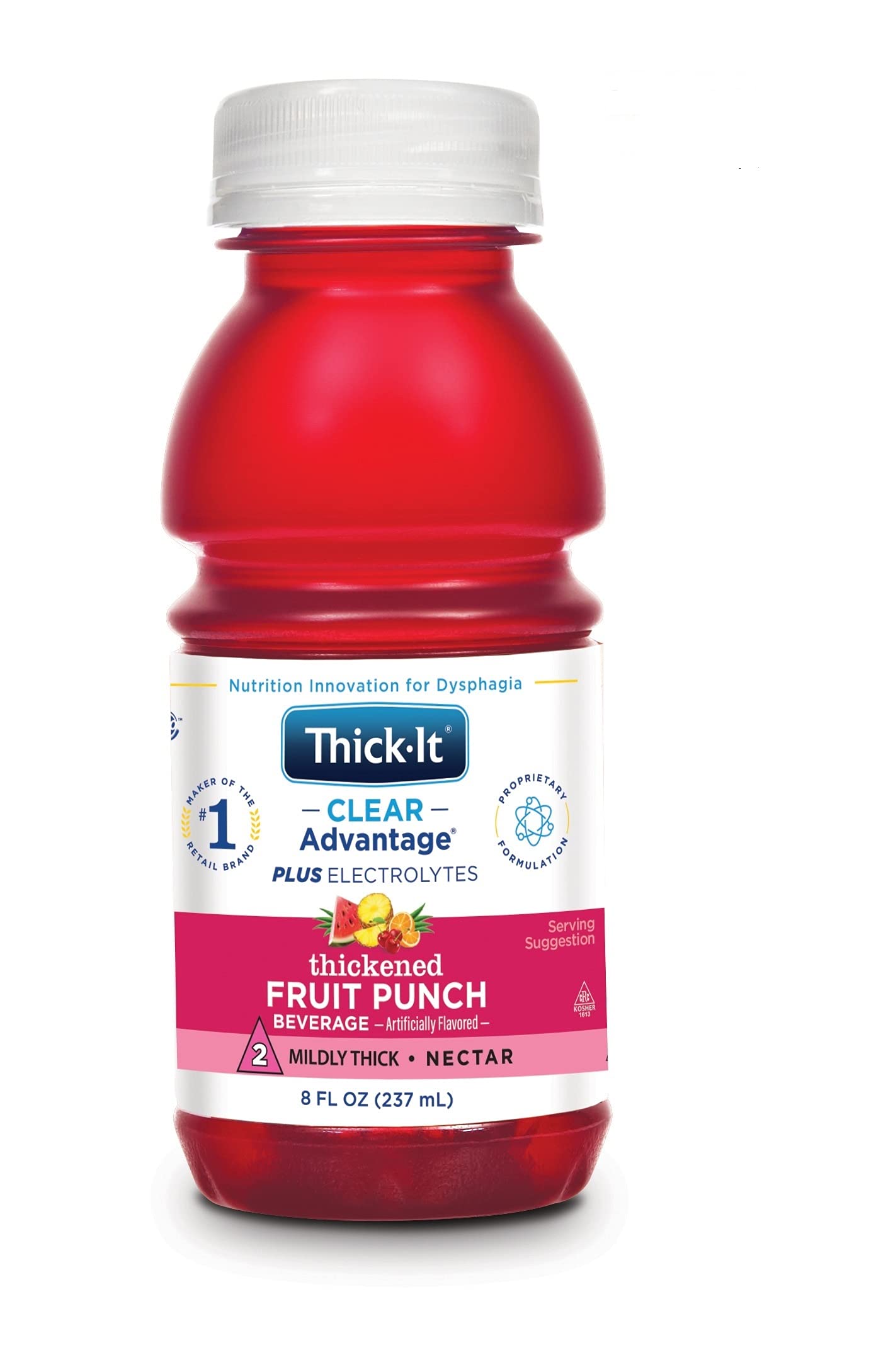Thick-It Clear Advantage fruit punch bottle ready-to-drink hydration for on-the-go.