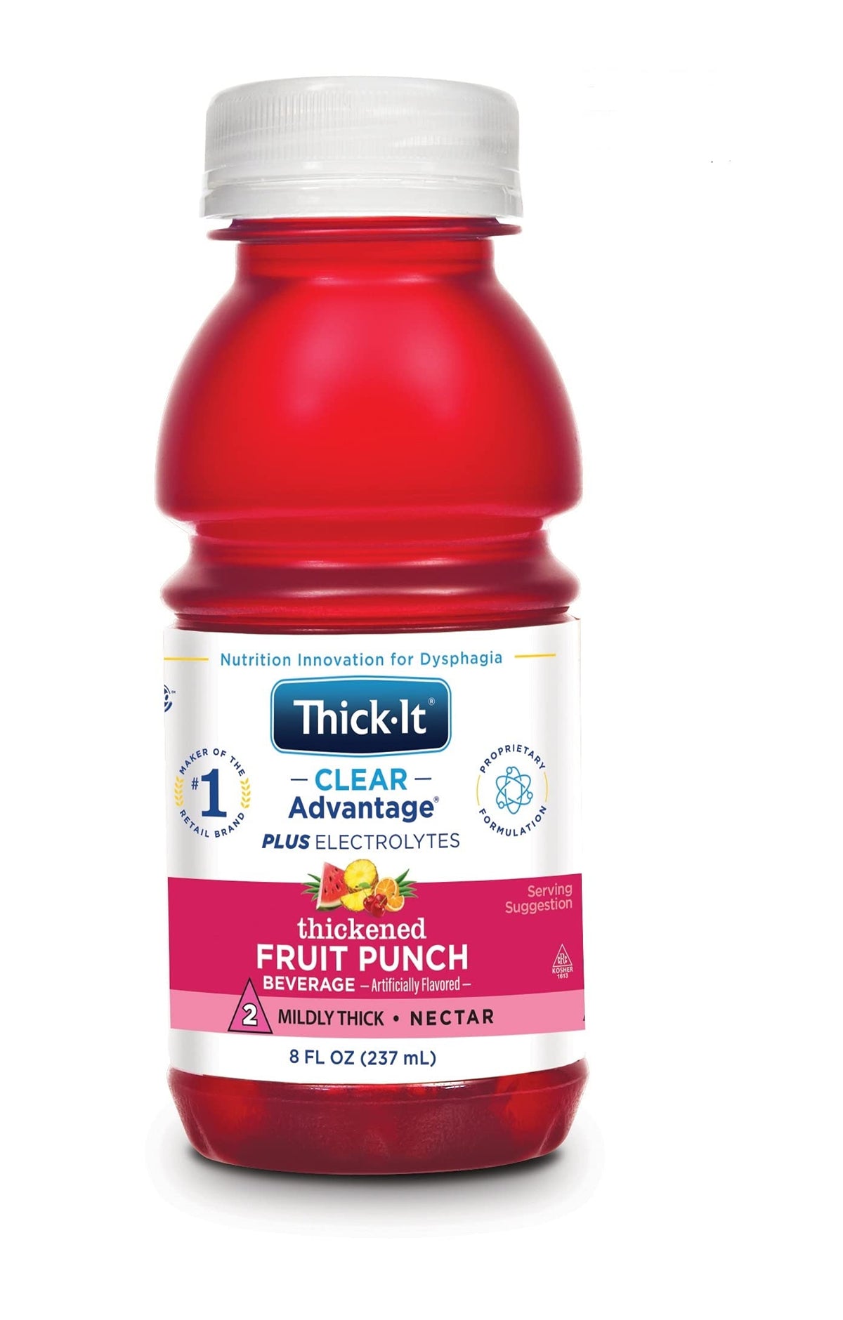 Thick-It Clear Advantage fruit punch bottle ready-to-drink hydration for on-the-go.