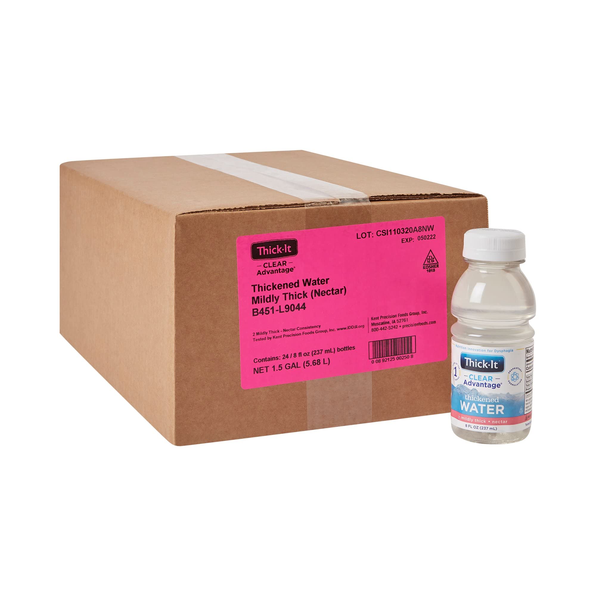 Thick-It Clear Advantage mildly thick nectar-like texture supports easy sipping