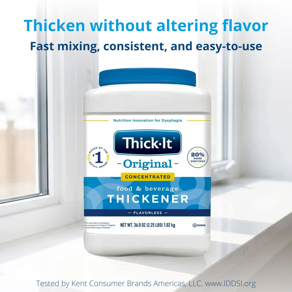 Thick-It dysphagia-friendly meal prep illustrates versatile kitchen use.