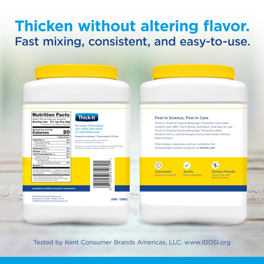 Thick-It Original powder blends into hot cocoa for a warm, comfortable drink.