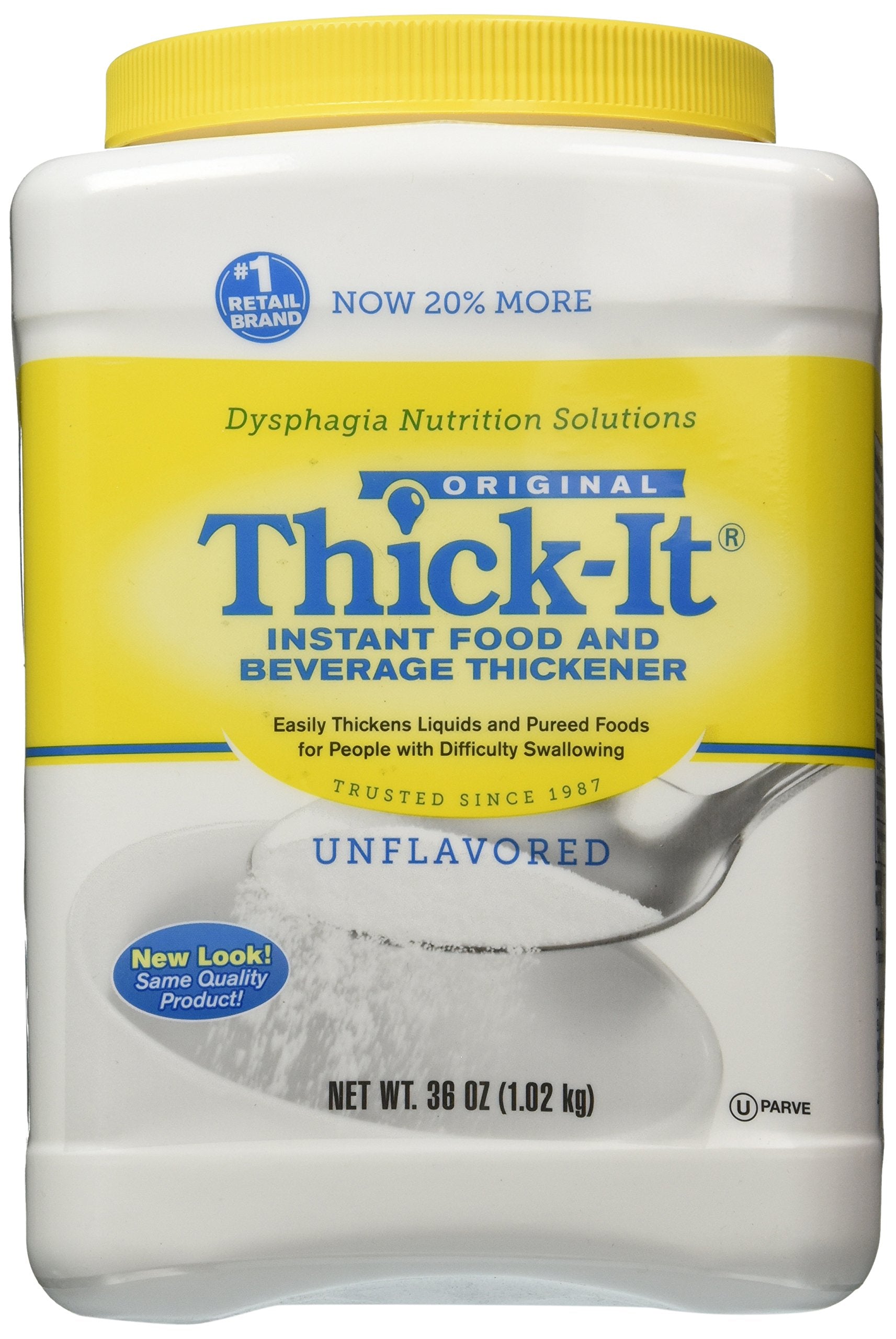 A glass of iced tea with Thick-It Original added for smooth thickness