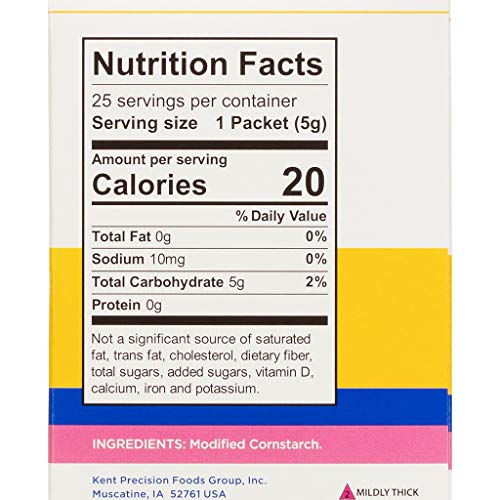 Thick-It Original 5g packet with clear usage directions.
