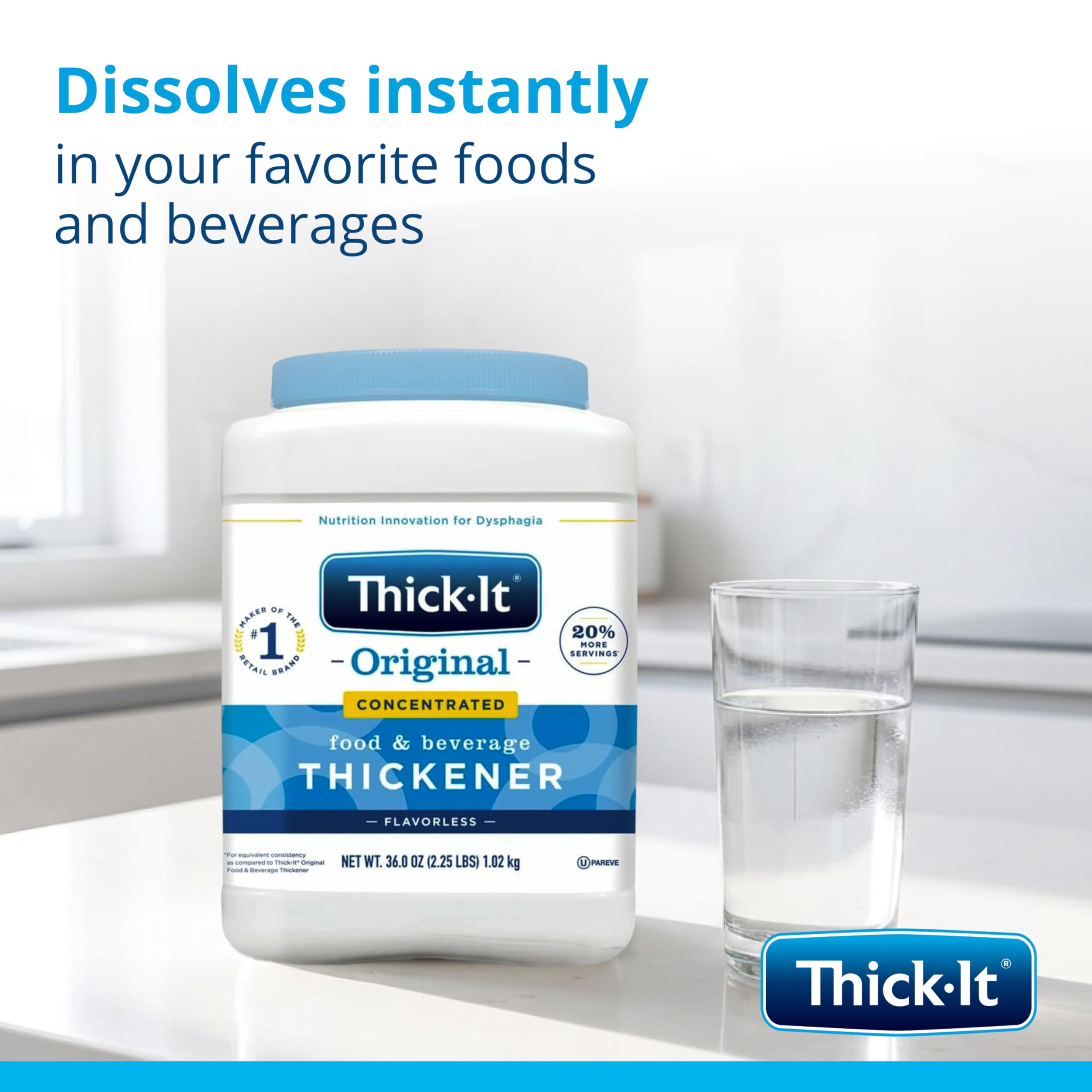 Thick-It powder dissolving in tea supports safe sipping.
