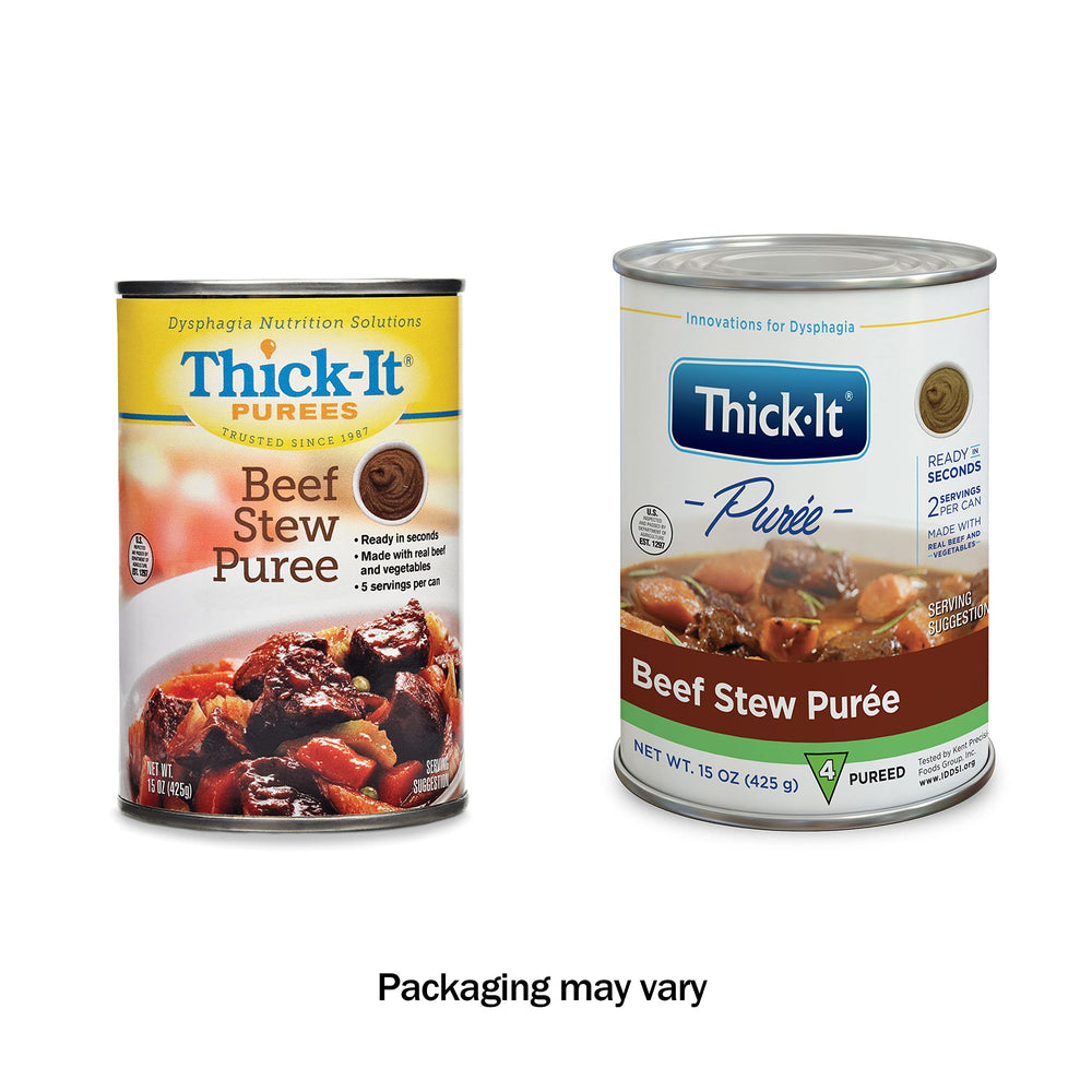 Thick-It Beef Lasagna Purée: familiar flavors and gentle texture in a puree.