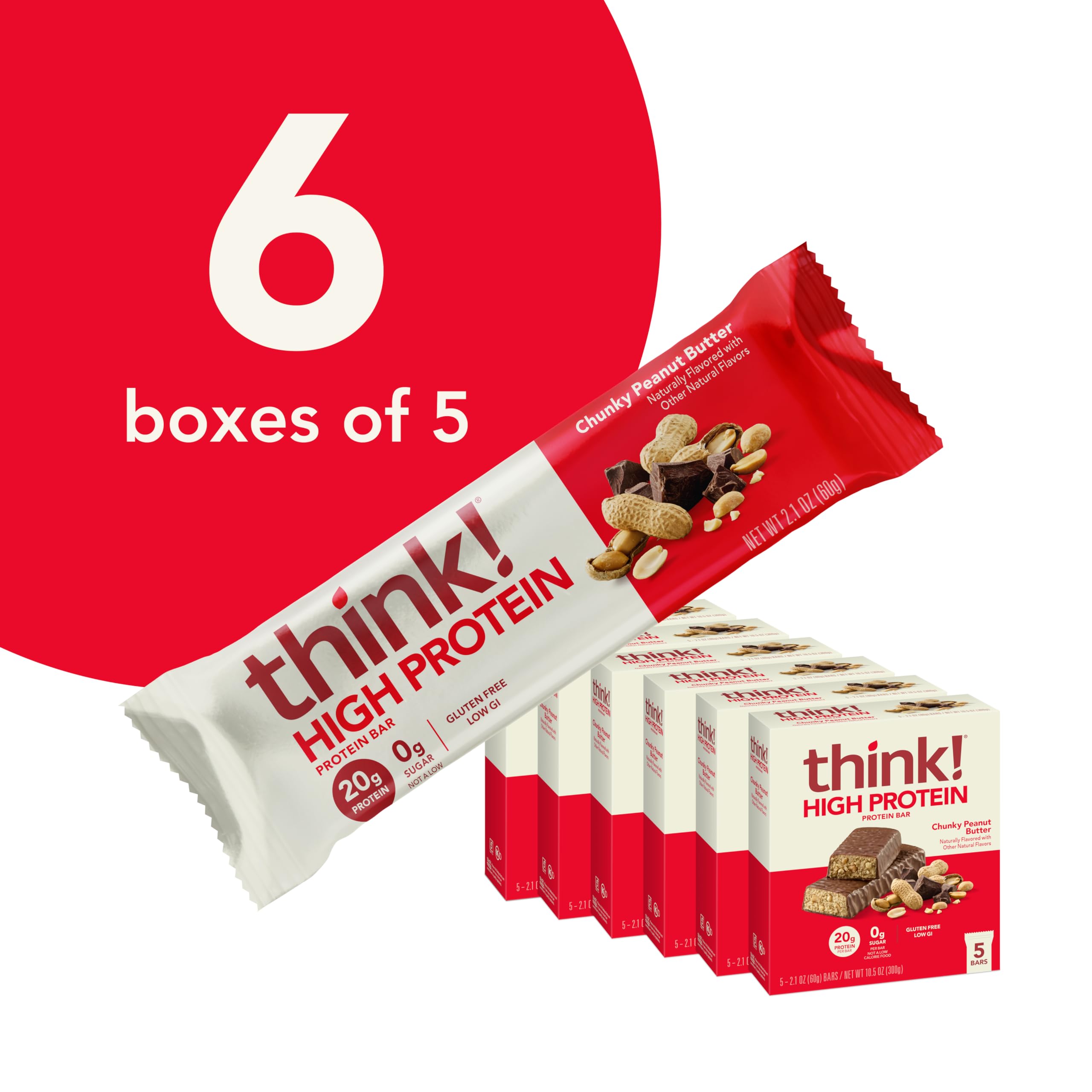 think-bar chocolate coating close-up over chunky peanut