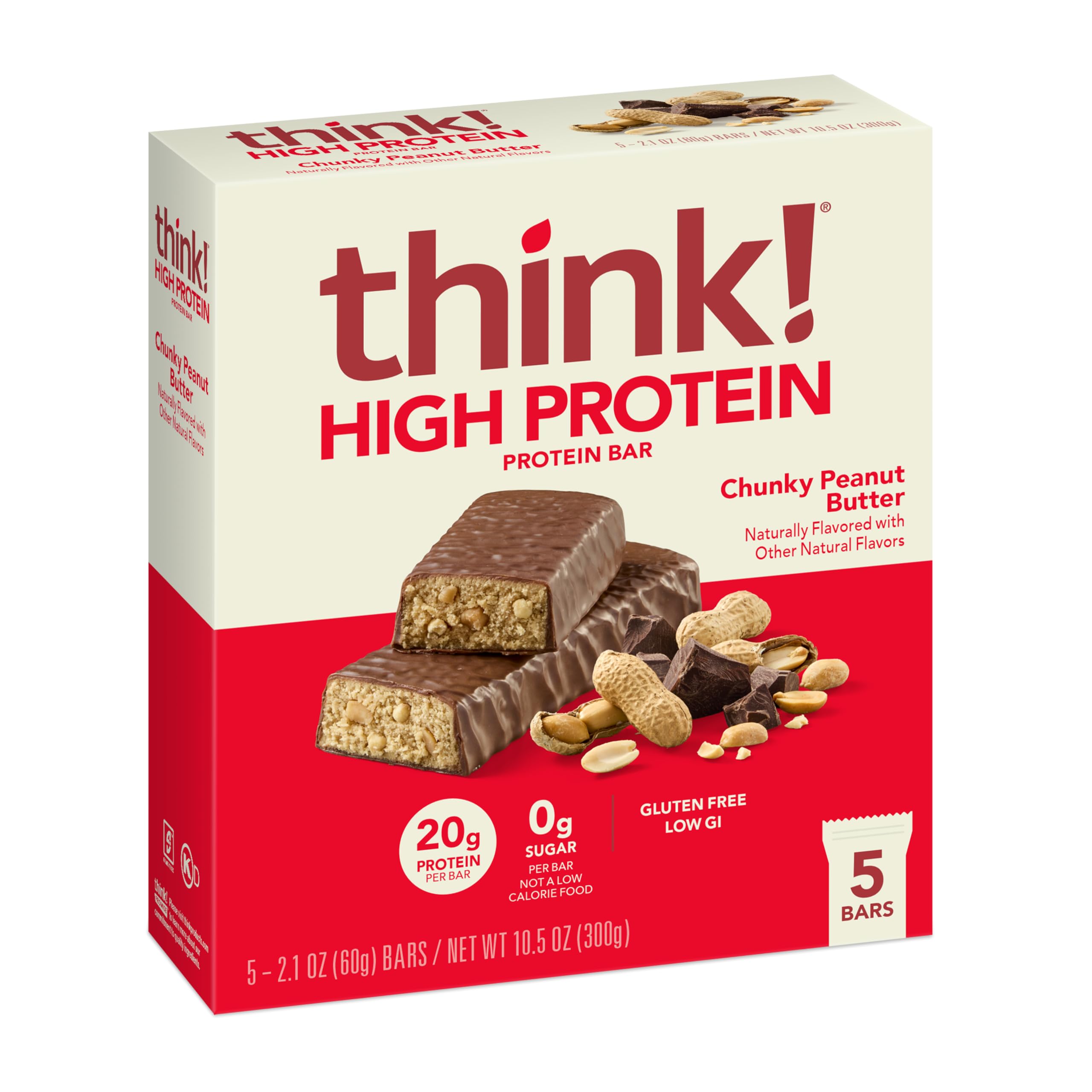 think-bar ingredients close-up showing peanuts and chocolate