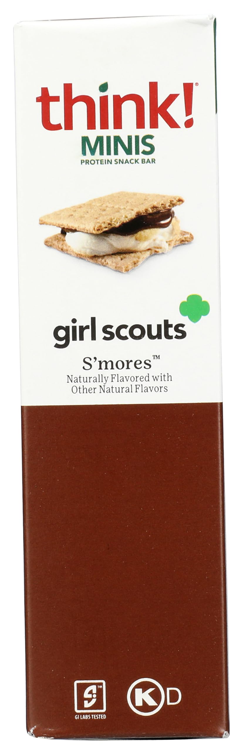 Think! Bar Minis Girl Sct Smore on a plate for quick, on-the-go snacking.