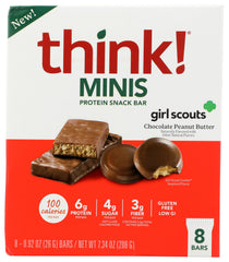 Think! Bar Minis Grlsct Chocolate Pb packaging - premium presentation for impulse purchases