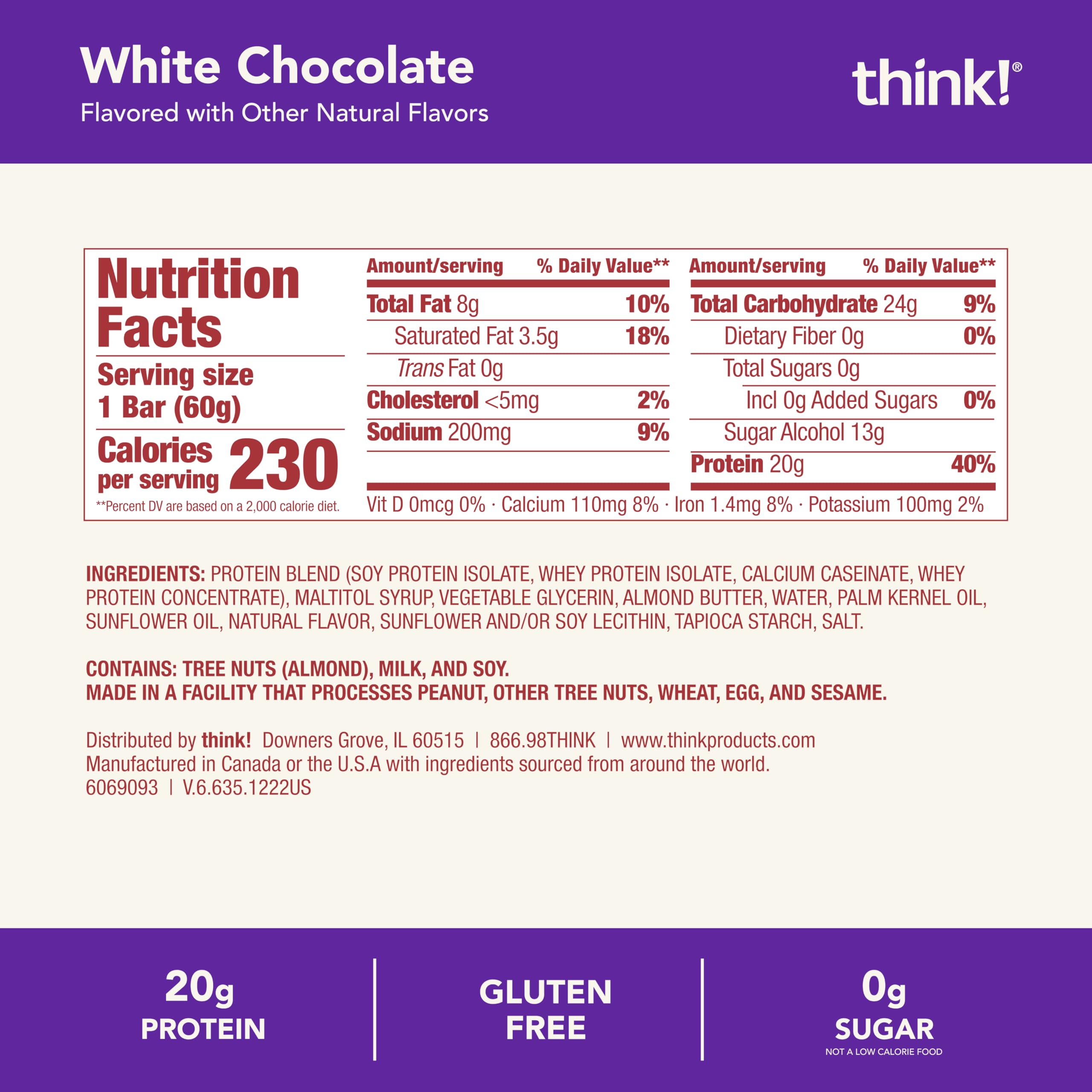 Think! bar on-the-go setup demonstrates convenient snack for workouts or busy days