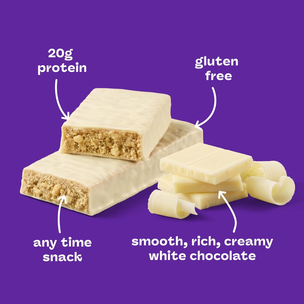 Think-bar packaging foil-wrapped on a shelf emphasizes freshness and portability