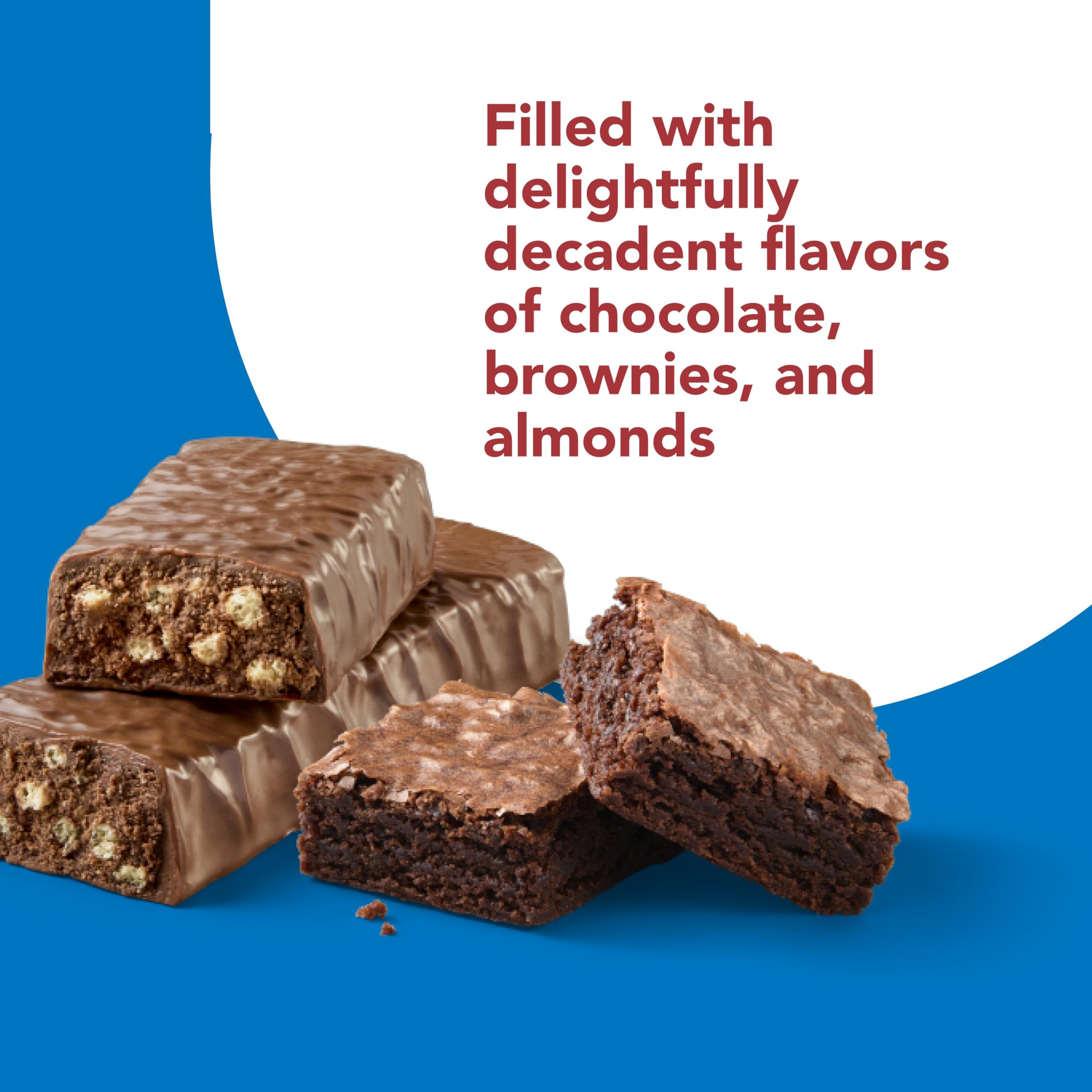 Think Brownie Crunch bar on shelf demonstrates convenient high protein snack option