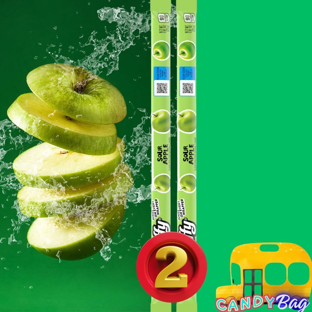 Think Candy green apple rope delivers tart freshness with every chew.