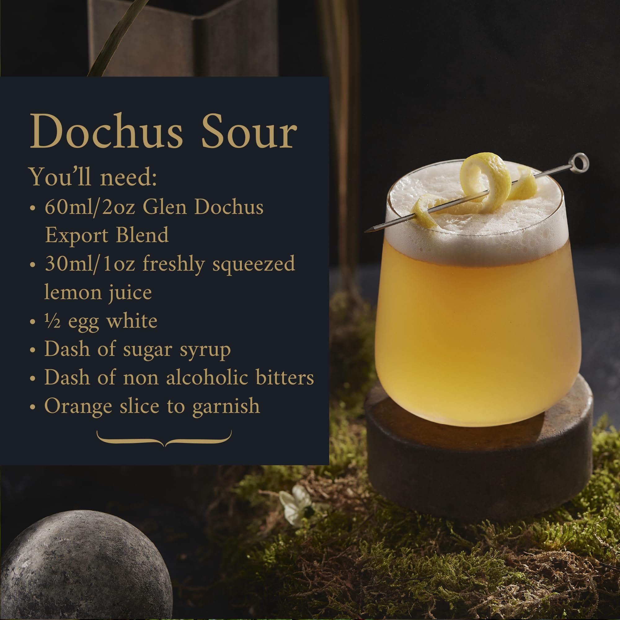 Glen Dochus Export Blend Island Blend setup hints at island-inspired notes