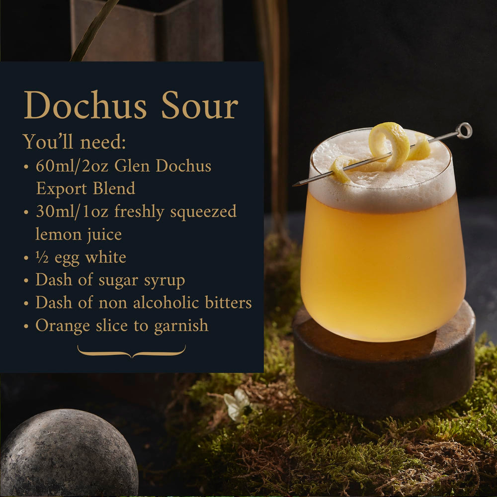 Glen Dochus Export Blend Island Blend setup hints at island-inspired notes