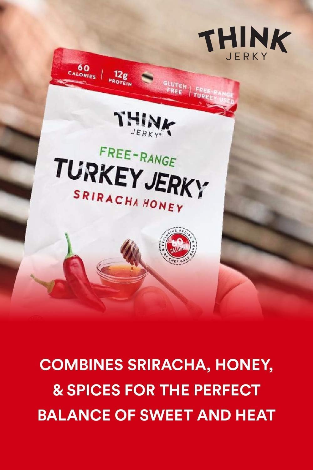 Think Jerky 12-pack packshot shows convenient portions for multi-day use.