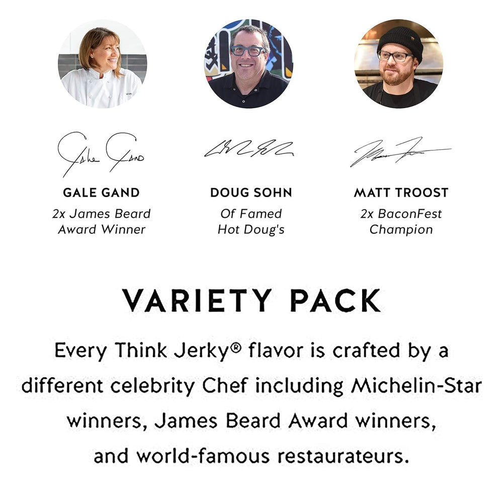 Think Jerky award-winning chef-crafted jerky delivers premium flavor.