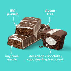 Think! bar cross-section reveals layered cake-like filling.