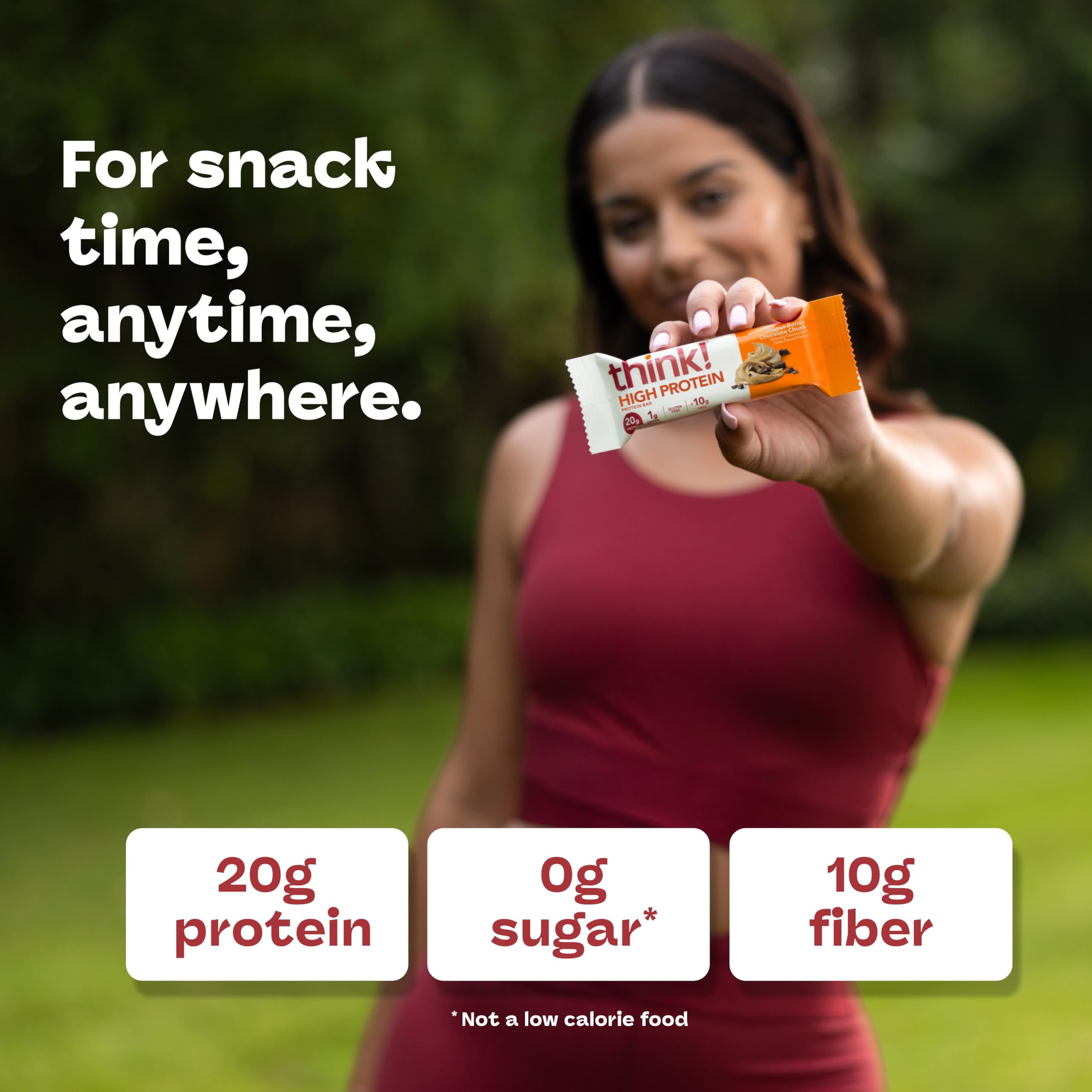 Think! Protein Bar gluten-free high fiber 10g per serving