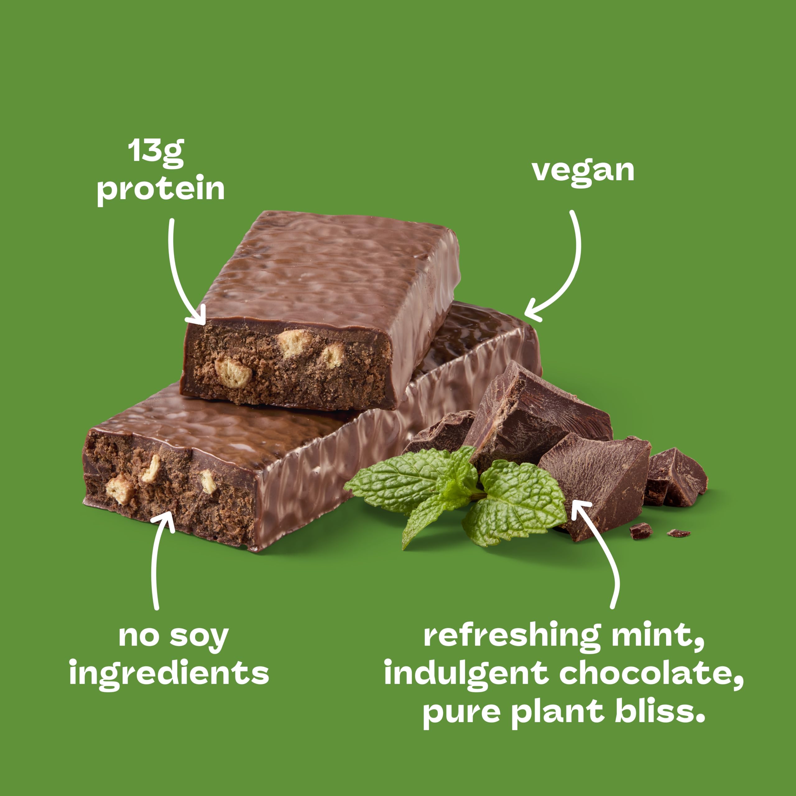 think! Chocolate Mint bar ingredients reveal plant protein blend