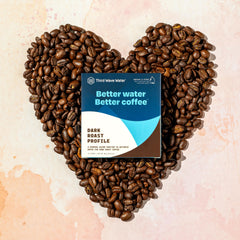 Third Wave Water pours into the coffee maker for controlled mineral delivery.