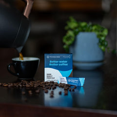 Third Wave Water twelve-pack gallons for easy, consistent at-home coffee brewing.