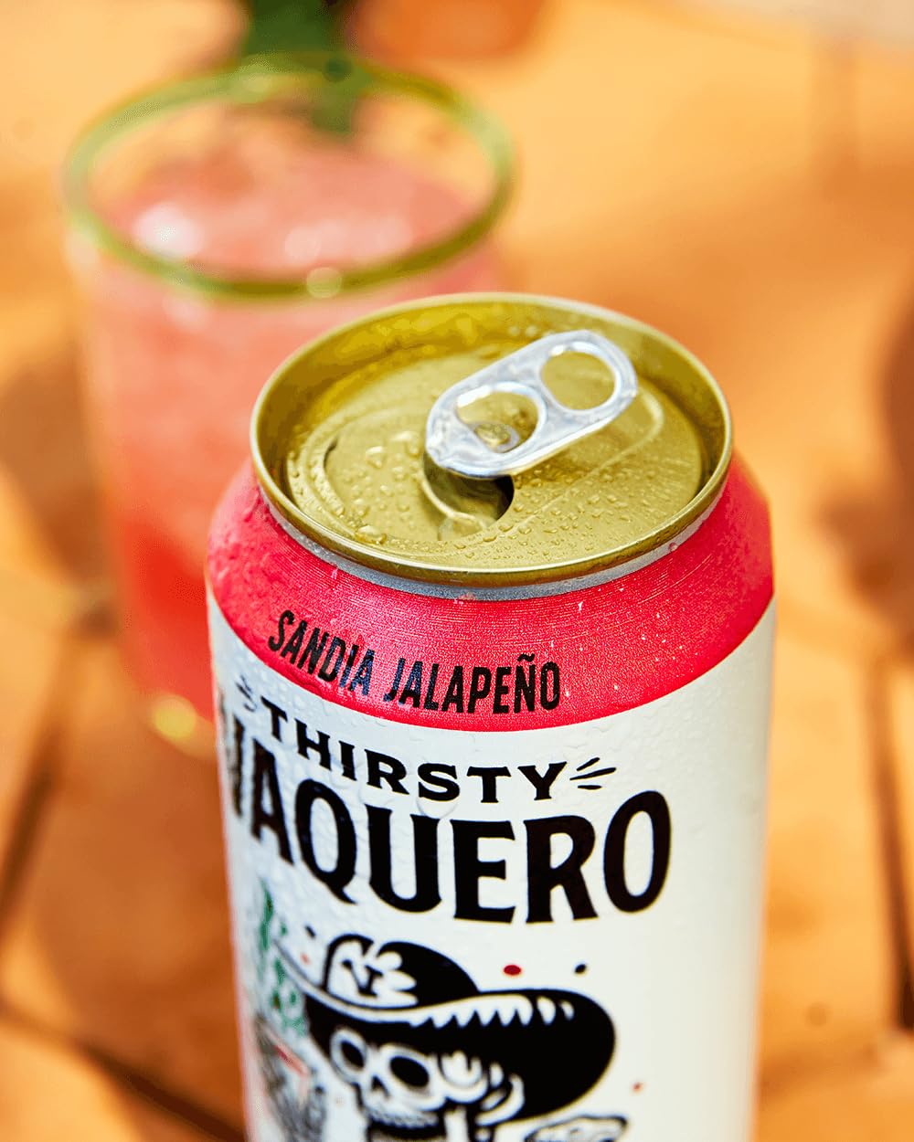 Thirsty Vaquero real fruit juice can—natural flavors highlighted with bold, refreshing taste.