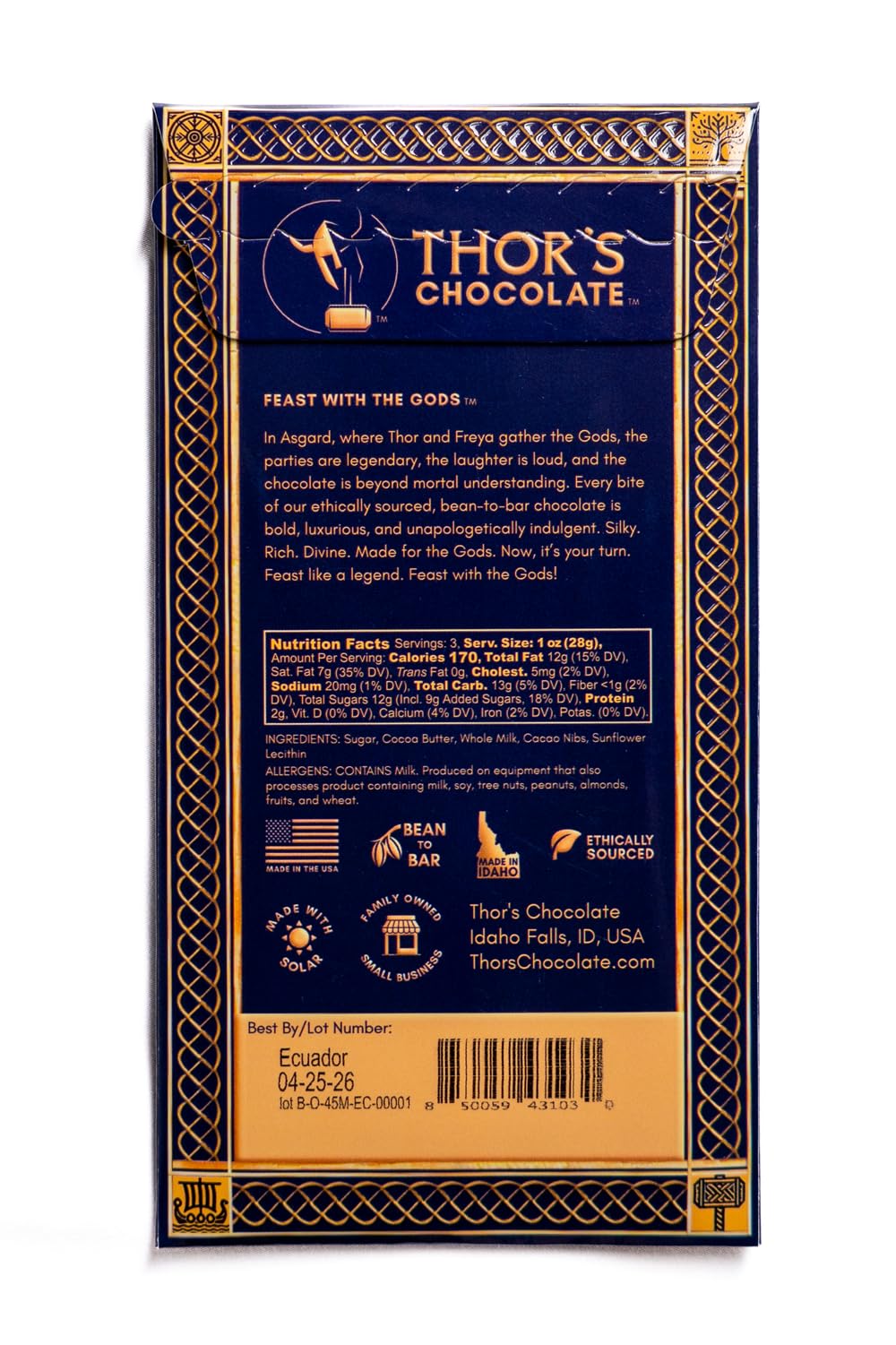 Thor's Chocolate indulgent melt-in-mouth texture captured for gourmet chocolate lovers.