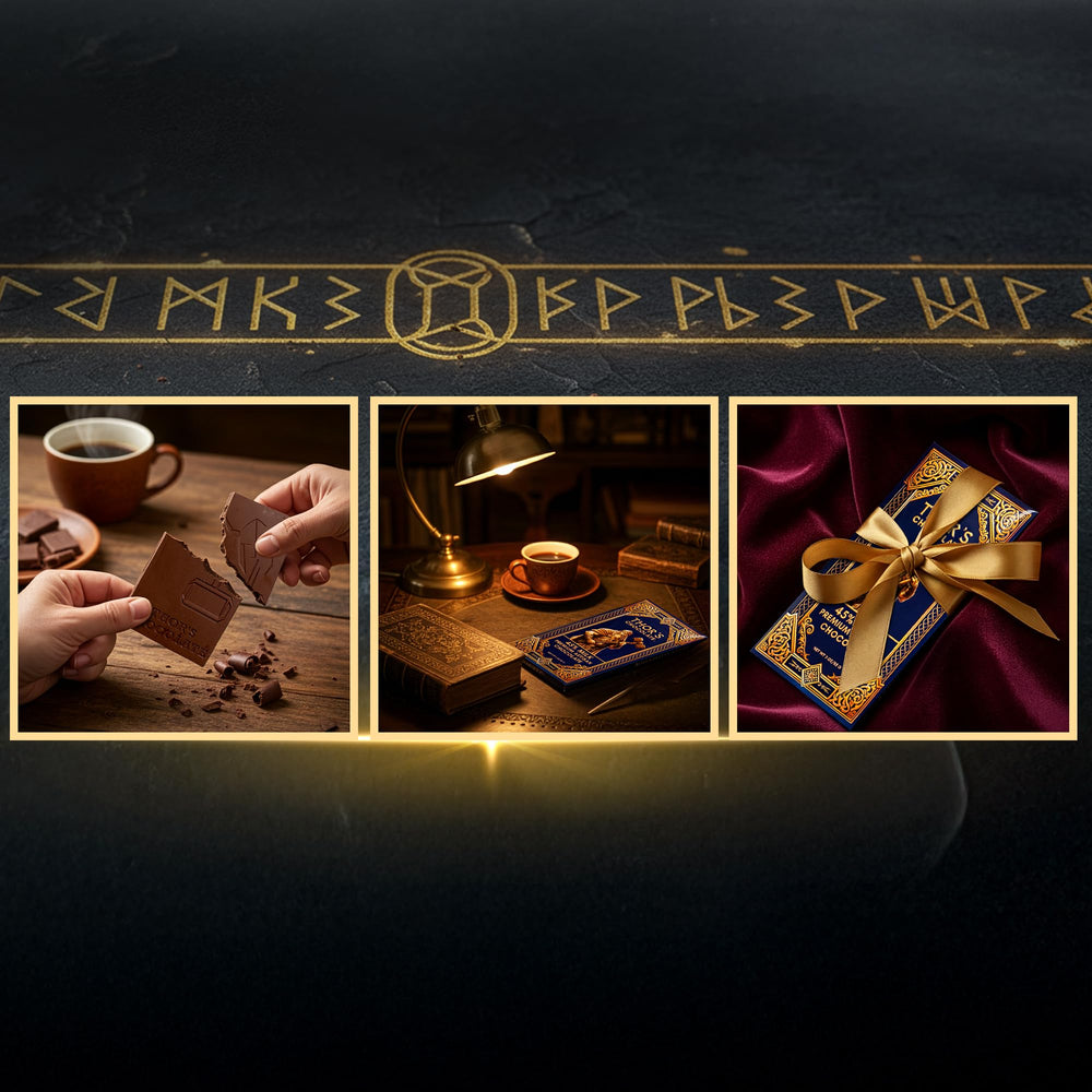 Thor's Chocolate made-in-usa bar closeup invites savoring premium milk chocolate.