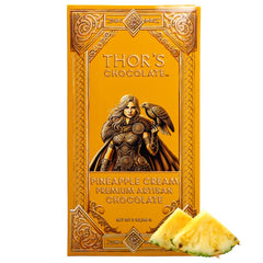 Thor's Chocolate Pineapple Cream bar 3 oz — silky, premium bean-to-bar quality.