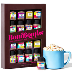 Thoughtfully BomBombs hot chocolate mini bottle set with assorted flavors for a cozy evening treat