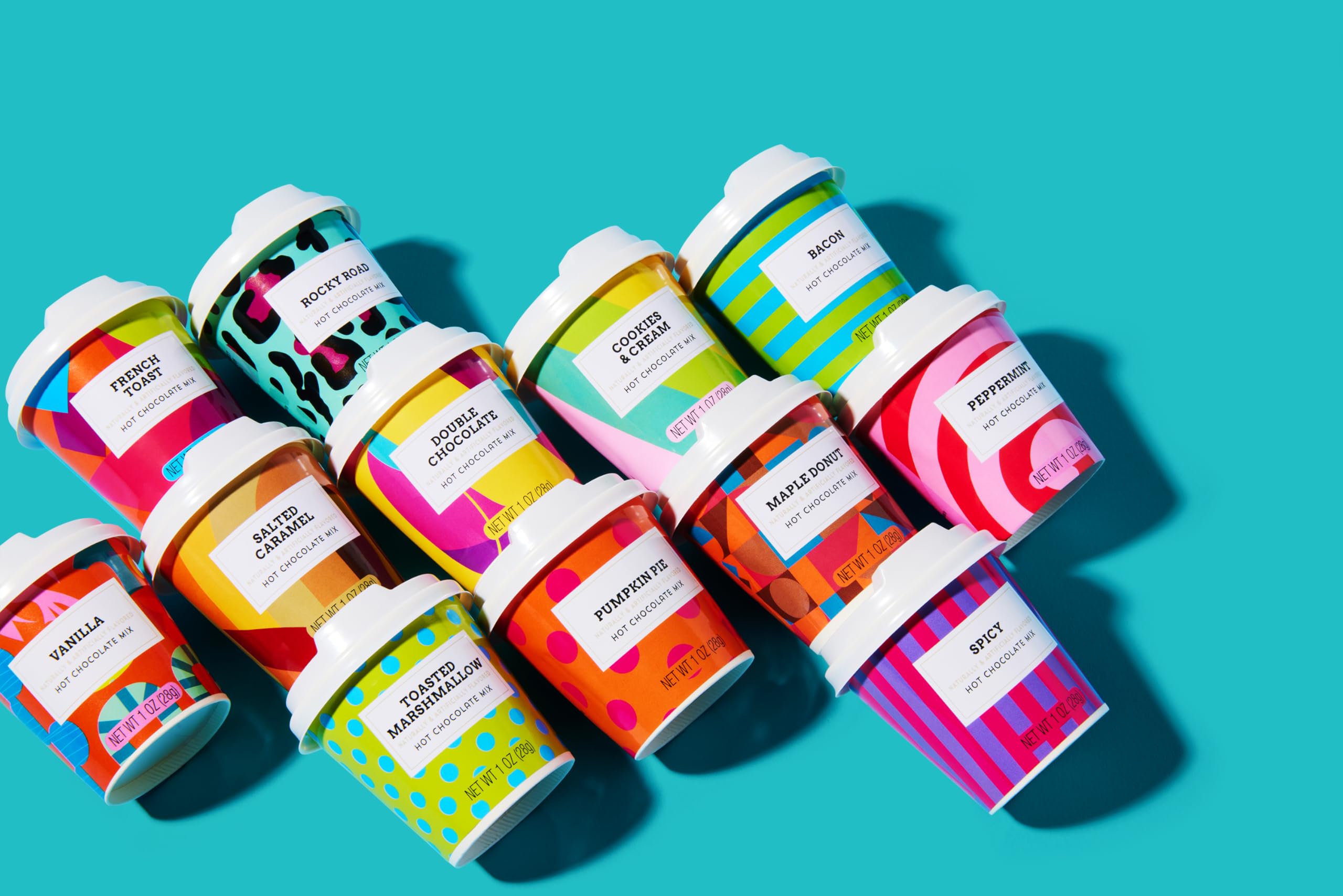 Thoughtfully BomBombs Peppermint Swirl and Chocolate Cherry flavors for festive sips.