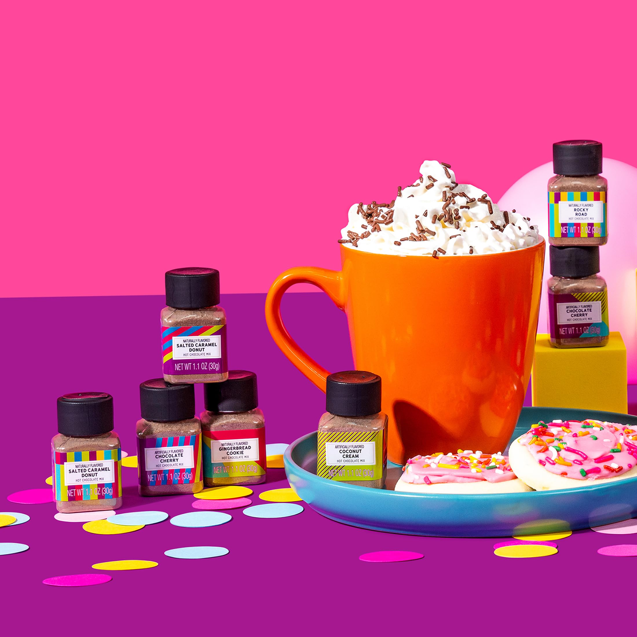 Thoughtfully BomBombs peppermint swirl mini bottle adds festive refreshment