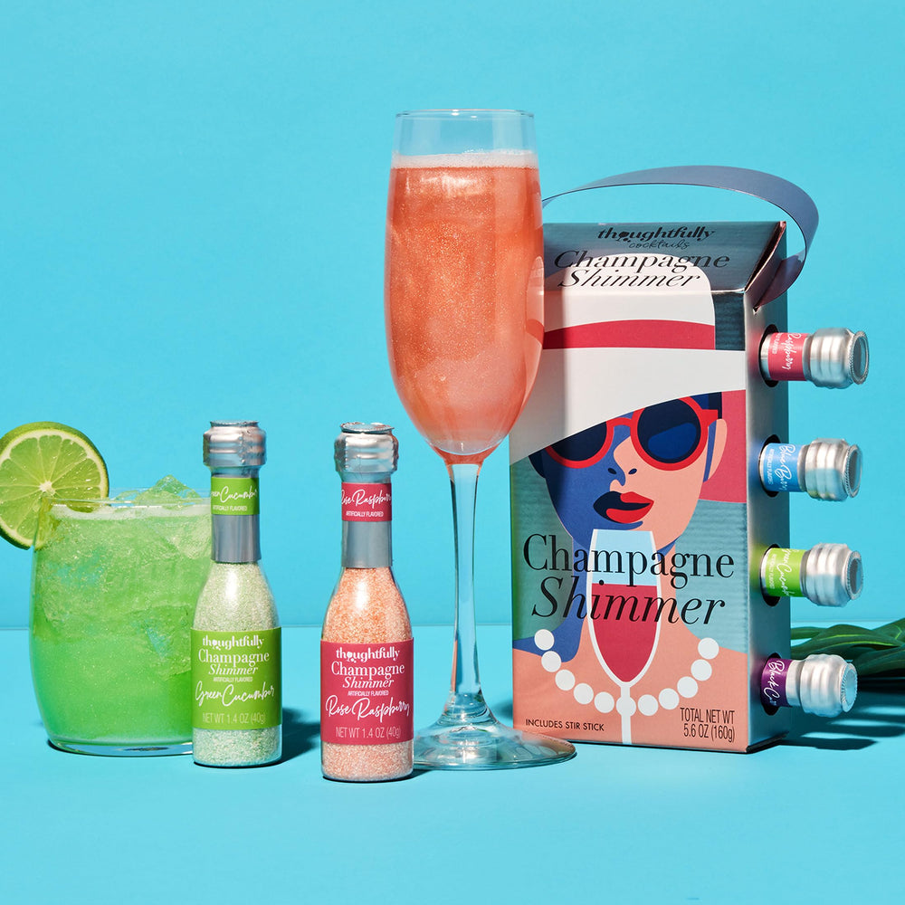 Thoughtfully lime shimmer adds bright citrus sparkle to beverages.