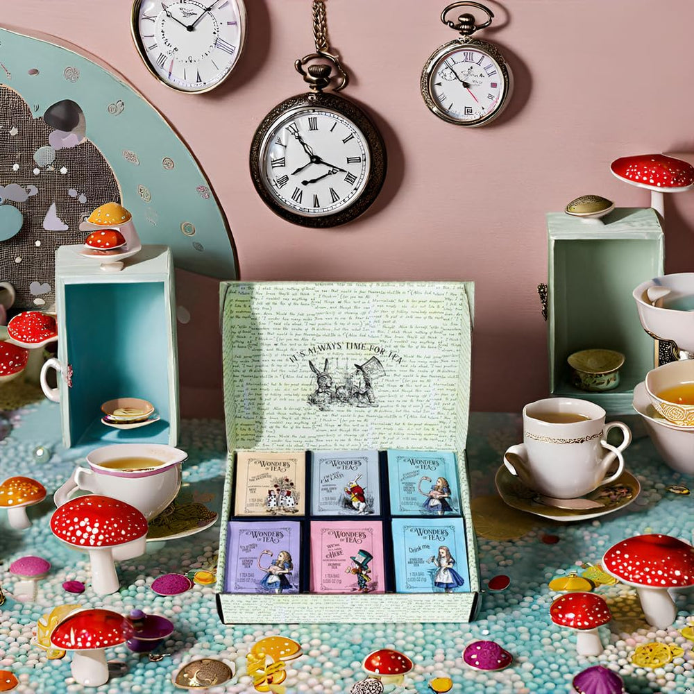 Thoughtfully Gift-ready packaging showcasing Alice theme for easy gifting