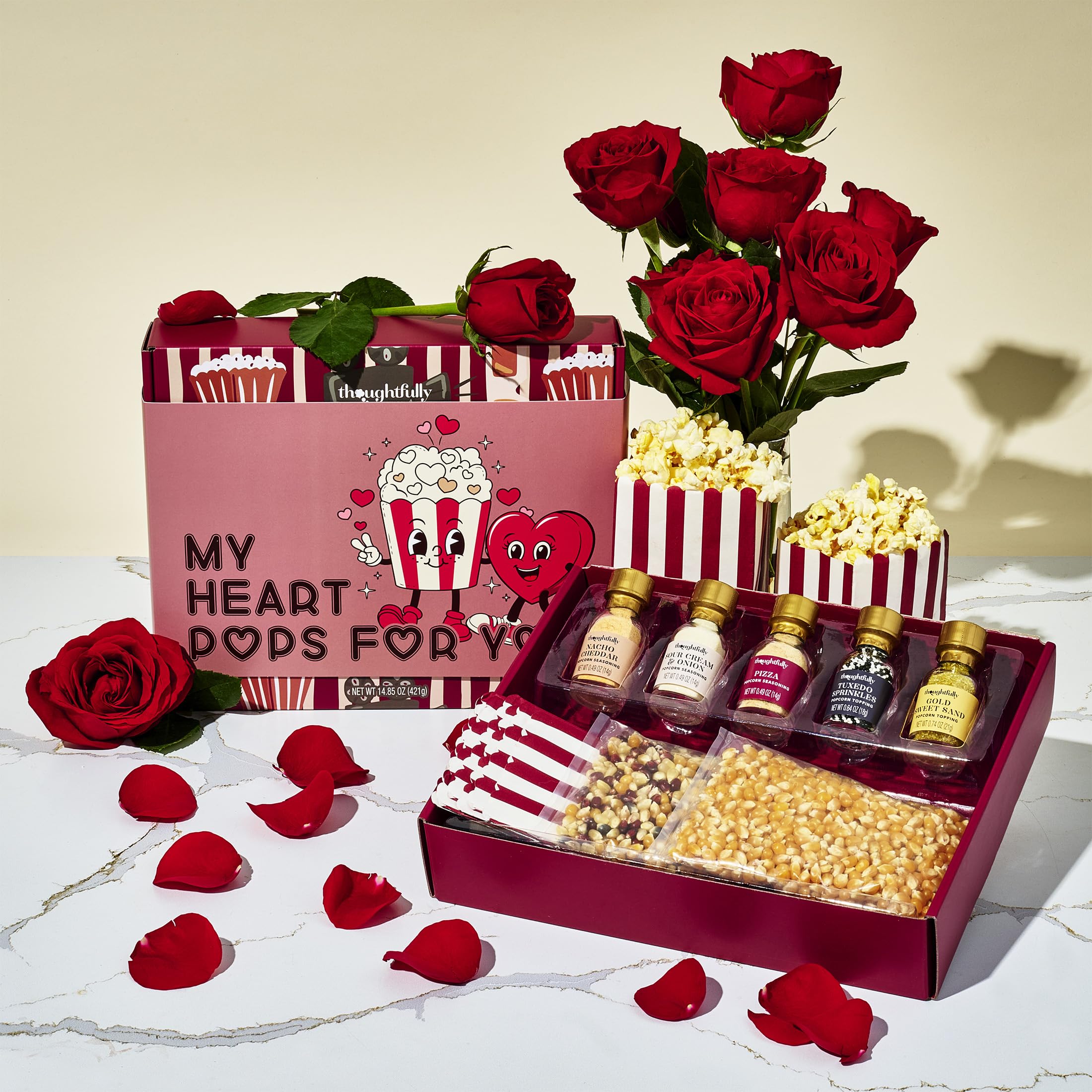 Thoughtfully Gourmet yellow and mixed kernels for theater-style popping at home