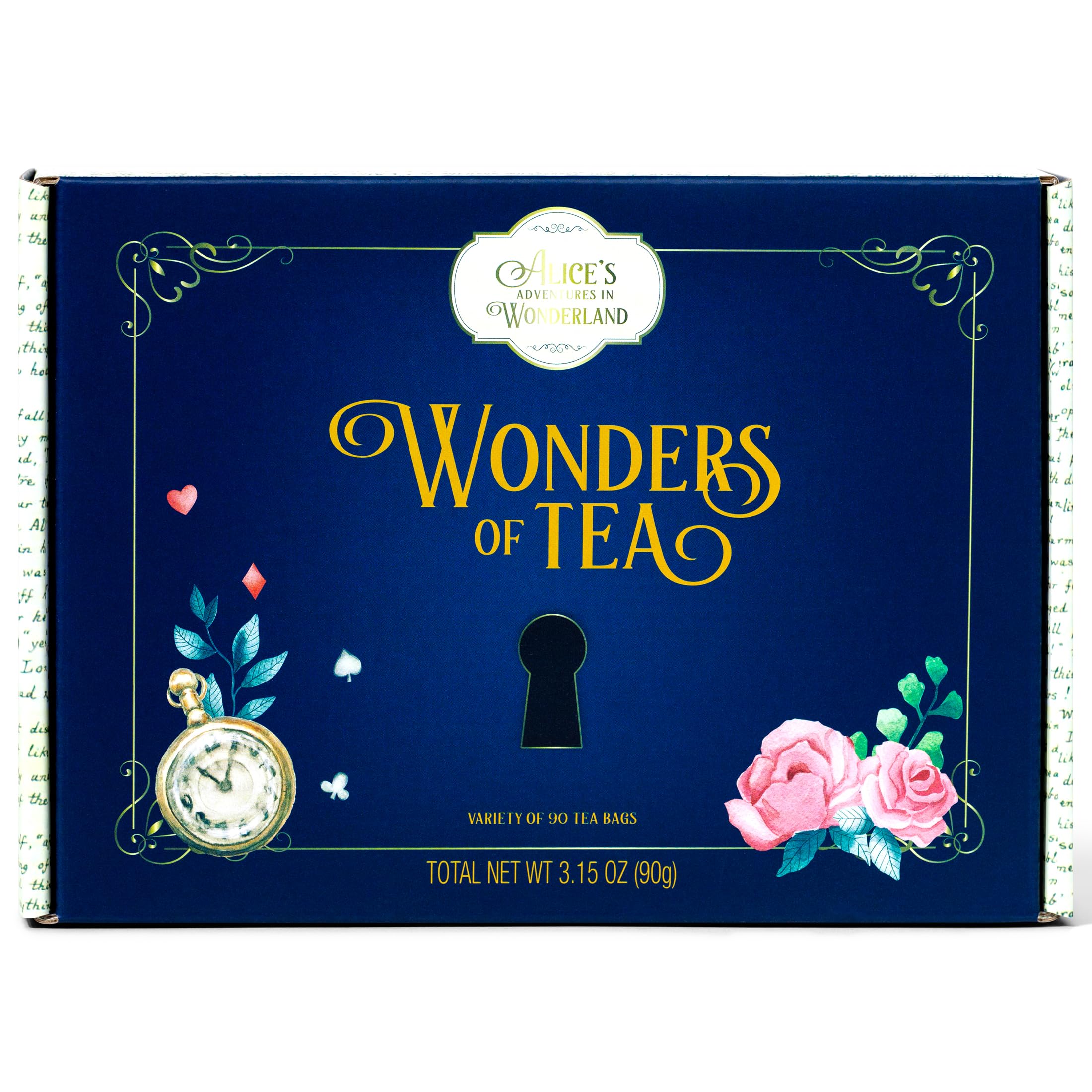 Thoughtfully Gift box interior with quotes and Alice motif